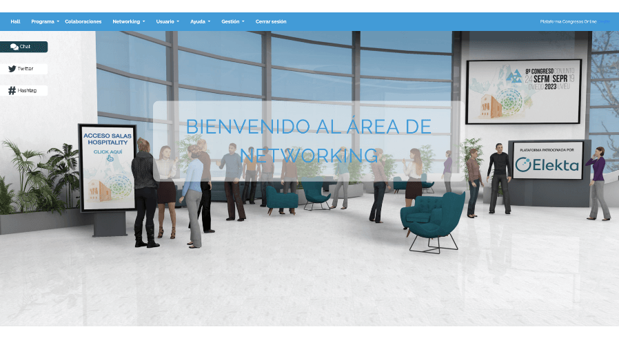 Networking congreso online o virtual