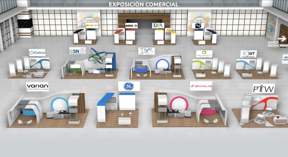 vista exposición comercial