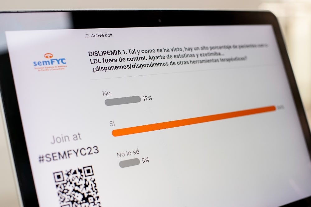 votación interactiva desde portátil